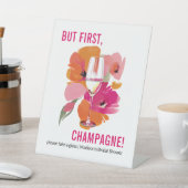 Custom Brautparty Champagne Sign Sockelschild (In SItu)