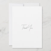 Custom Brautparty Floral Bouquet Dankeskarte (Rückseite)