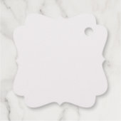 Custom Brautparty Hochzeitskleid Danke Geschenkanhänger (Rückseite)