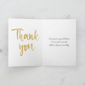 Custom Brautparty Rose Vielen Dank Dankeskarte (Innenseite)