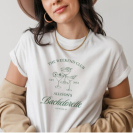 Custom Brautparty Wedding Bachelorette Cocktail T-Shirt