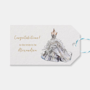 Custom Brautparty Wedding Dress Geschenkanhänger