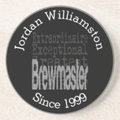 Custom Brewmaster Extraordinator Getränkeuntersetzer (Vorne)