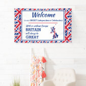 Custom BREXIT Britain Always Great UNION JACK Banner (Insitu)