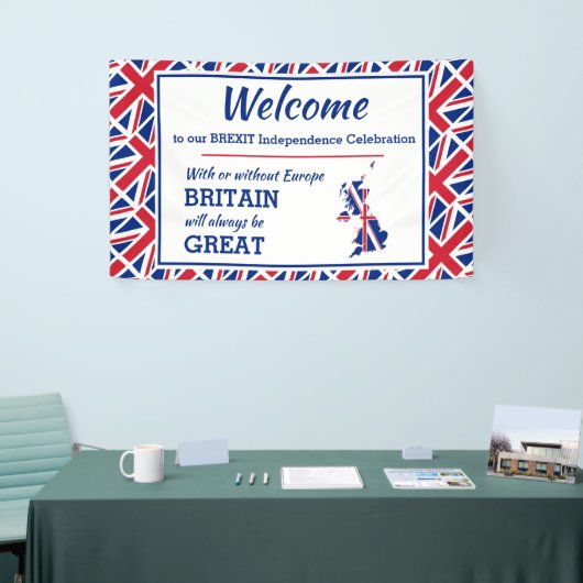 Custom BREXIT Britain Always Great UNION JACK Banner (Messeveranstaltung)
