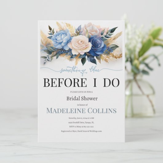 Custom Bridal Dusche Einladung (Stehend Vorderseite)