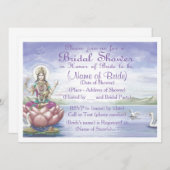 Custom Bridal Dusche Einladung Hindu / Yoga Stil (Vorne/Hinten)