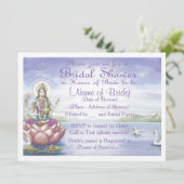 Custom Bridal Dusche Einladung Hindu / Yoga Stil (Stehend Vorderseite)