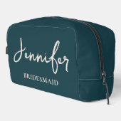 Custom Bridal Makeup Bag for Bride & Bridesmaids Waschbeutel (Rechte Ecke)
