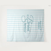 Custom Bridal Shower Banner - Elegant Decoration Wandteppich (Vorderseite (Horizontal))