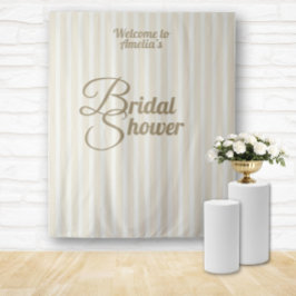 Custom Bridal Shower Banner - Elegant Decoration Wandteppich