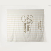 Custom Bridal Shower Banner - Elegant Decoration Wandteppich (Vorderseite (Horizontal))