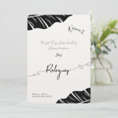 Custom Bridal Shower Einladung - Elegantes Skript (Stehend Vorderseite)