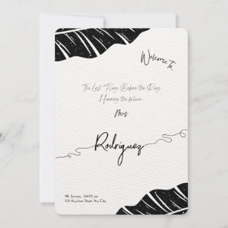 Custom Bridal Shower Einladung - Elegantes Skript