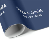 Custom Bridal Wedding Geschenkpapier (Rolleneckpunkt)