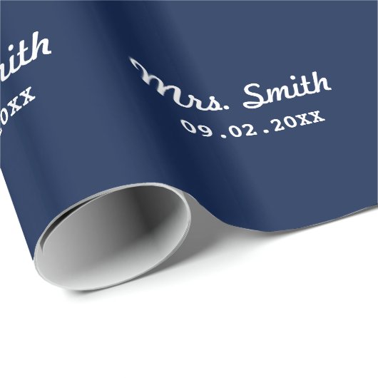 Custom Bridal Wedding Geschenkpapier (Rolleneckpunkt)