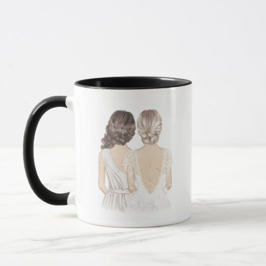 Custom Bridal Wedding Tasse | Tasse für benutzerde (Links)