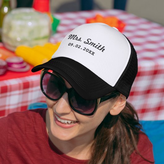 Custom Bridal Wedding Truckerkappe