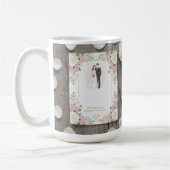 Custom Bride and Groom Illustration Kaffeetasse (Links)