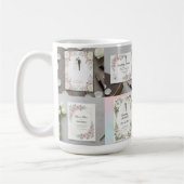 Custom Bride and Groom Illustration Kaffeetasse (Links)