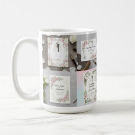 Custom Bride and Groom Illustration Kaffeetasse