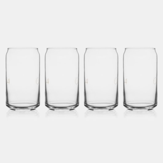 Custom Bride & Groom's Initials Vielen Dank Dosenglas (Rechts)