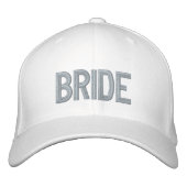 Custom Bride | Rosa Bachelorette bestickte Hülle Bestickte Baseballkappe (Vorderseite)