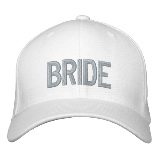 Custom Bride | Rosa Bachelorette bestickte Hülle Bestickte Baseballkappe (Vorderseite)