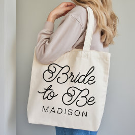 Custom Bride To Be Tote Bag Gift for Bridal Shower Tragetasche