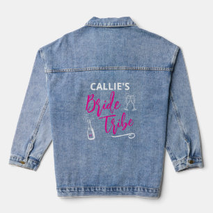 Custom Bride Tribe Junggeselinnen-Abschied Jeansjacke
