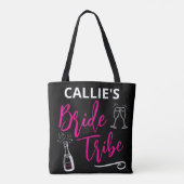 Custom Bride Tribe Junggeselinnen-Abschied Tasche (Rückseite)