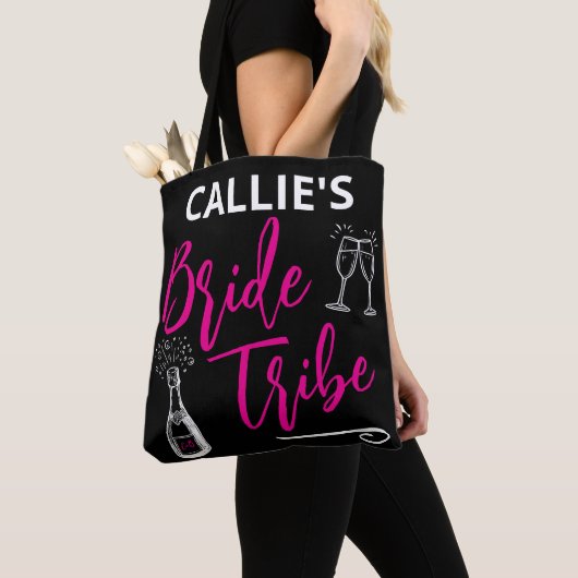 Custom Bride Tribe Junggeselinnen-Abschied Tasche (Von Nahem)