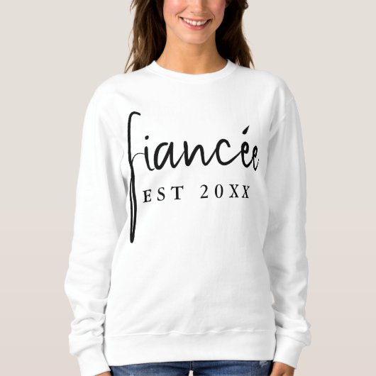 Custom Bride Verlobung Geschenk Personalisierte Fi Sweatshirt (Vorderseite)