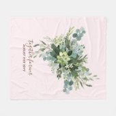 Custom Bridesmaid Brautparty gibt Grünflächen Fleecedecke (Vorderseite (Horizontal))