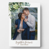 Custom Bridesmaid Brautparty gibt Grünflächen Fotoplatte (Vorderseite)