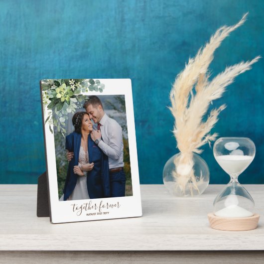 Custom Bridesmaid Brautparty gibt Grünflächen Fotoplatte (Seite)