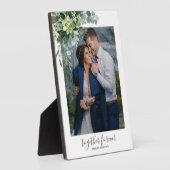 Custom Bridesmaid Brautparty gibt Grünflächen Fotoplatte (Seite)