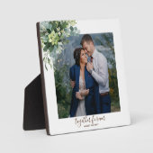 Custom Bridesmaid Brautparty gibt Grünflächen Fotoplatte (Vorderseite)