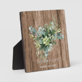 Custom Bridesmaid Brautparty gibt Grünflächen Fotoplatte (Vorderseite)