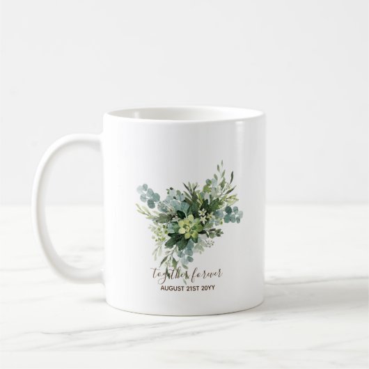 Custom Bridesmaid Brautparty gibt Grünflächen Kaffeetasse (Links)