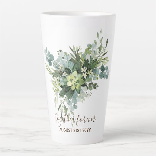 Custom Bridesmaid Brautparty gibt Grünflächen Milchtasse (Vorderseite)