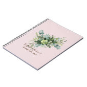 Custom Bridesmaid Brautparty gibt Grünflächen Notizblock (Linke Seite)