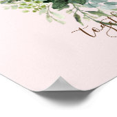 Custom Bridesmaid Brautparty gibt Grünflächen Poster (Ecke)