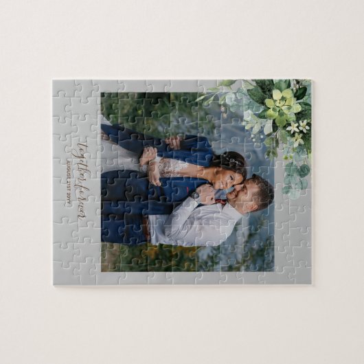 Custom Bridesmaid Brautparty gibt Grünflächen Puzzle (Horizontal)