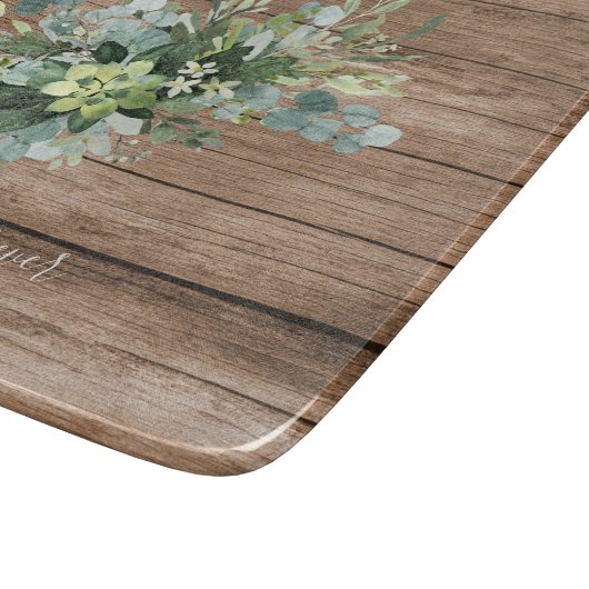 Custom Bridesmaid Brautparty gibt Grünflächen Schneidebrett (Ecke)