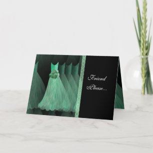 Custom Bridesmaid Einladung - MINT GREEN Gowns