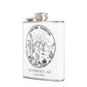 Custom Bridesmaid Gift Wüste Junggeselinnen-Abschi Flachmann (Links)