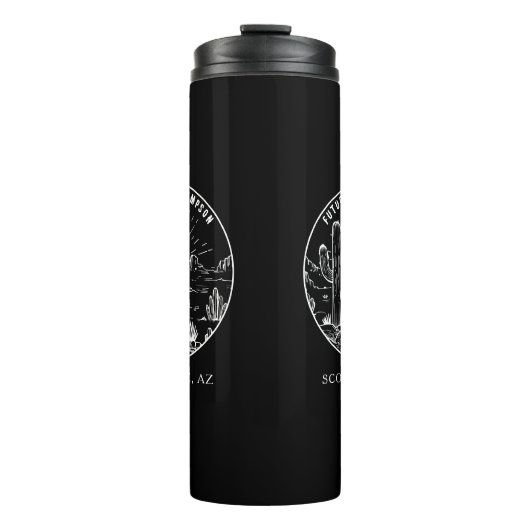 Custom Bridesmaid Gift Wüste Junggeselinnen-Abschi Thermosbecher (Vorderseite)