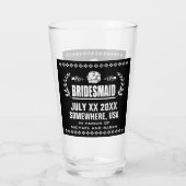Custom Bridesmaid Glas (Rückseite)