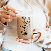 Custom Bridesmaid Name Geschenk Modernes, elegante Dosenglas